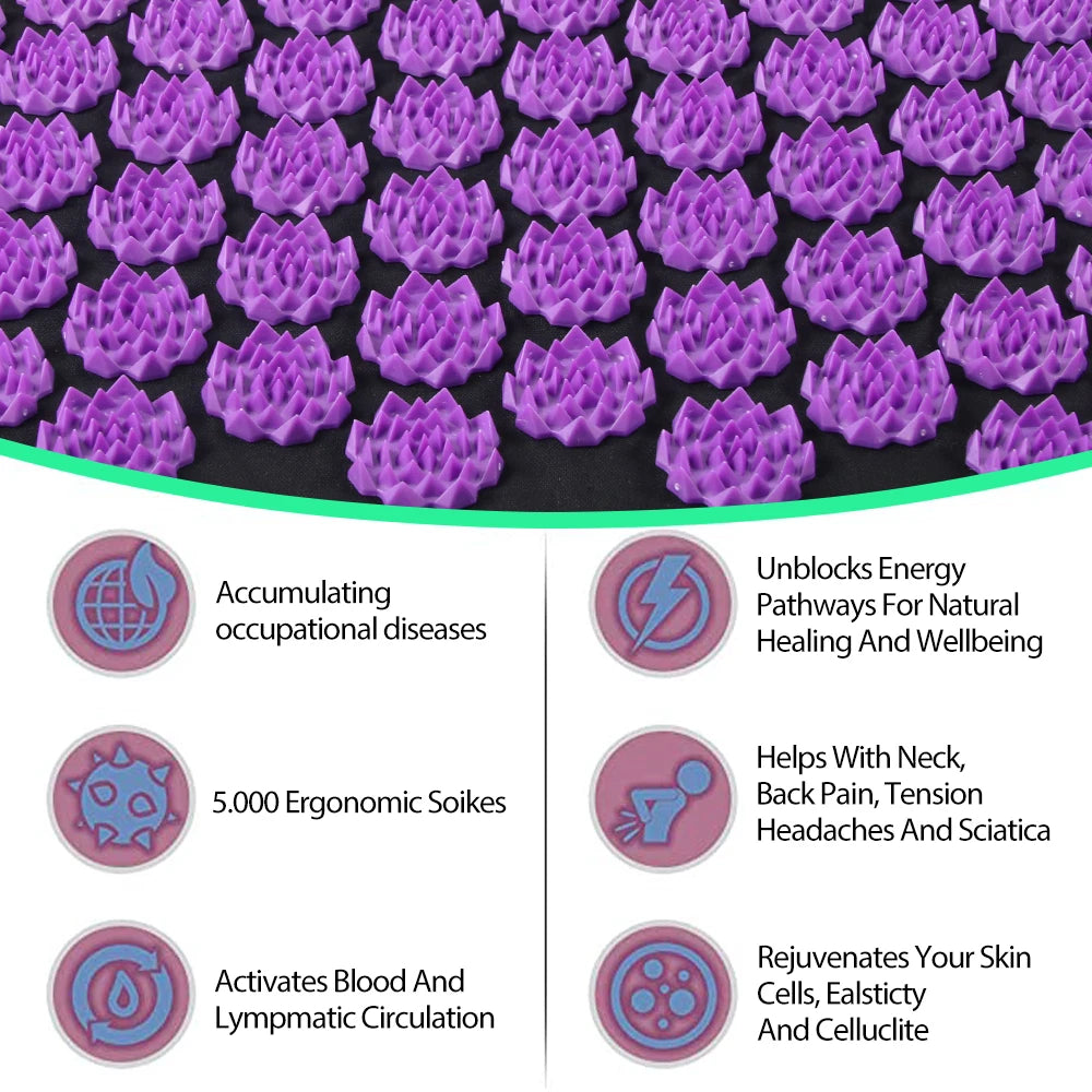 ACUPRESSURE MAT FOR TENSION | BLOOD FLOW & WELLNESS