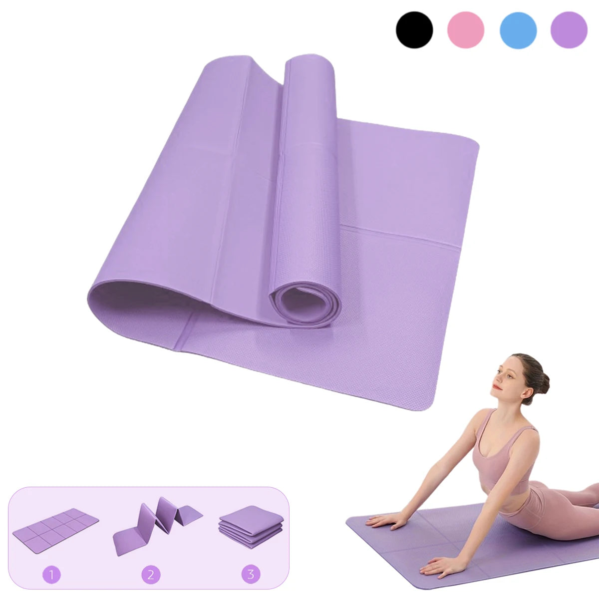 NON-SLIP PELVIC FLOOR YOGA MAT| 3MM/4MM/6MM THICKNESSES