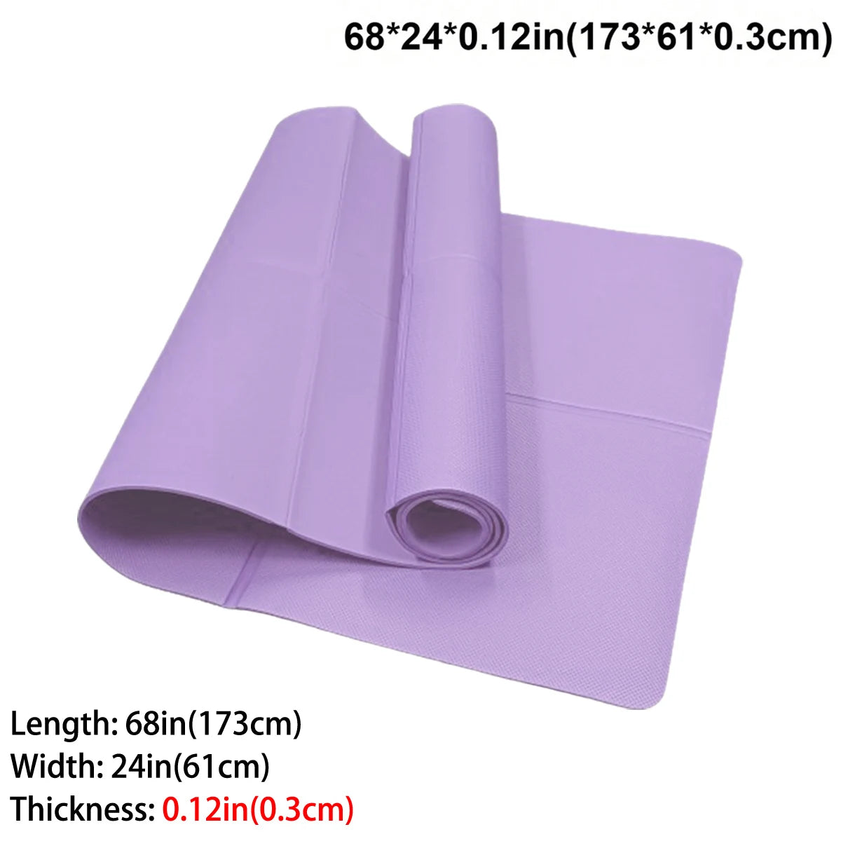 NON-SLIP PELVIC FLOOR YOGA MAT| 3MM/4MM/6MM THICKNESSES