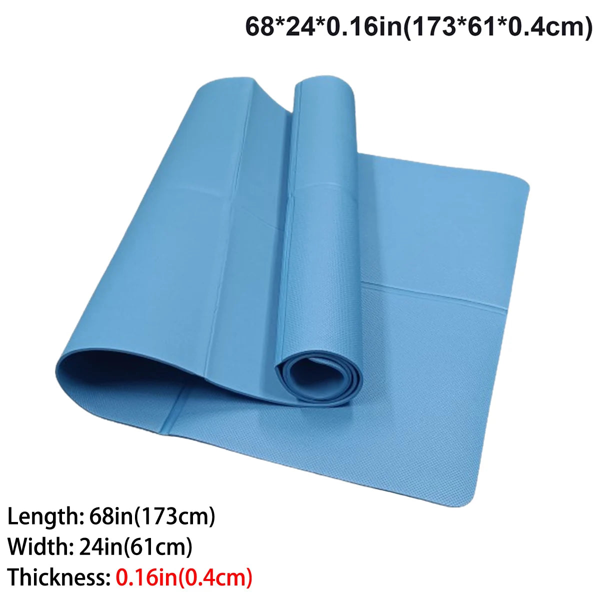 NON-SLIP PELVIC FLOOR YOGA MAT| 3MM/4MM/6MM THICKNESSES