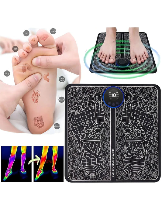 RECHARGEABLE FOOT MASSAGER FOR CIRCULATION & RELAXATION