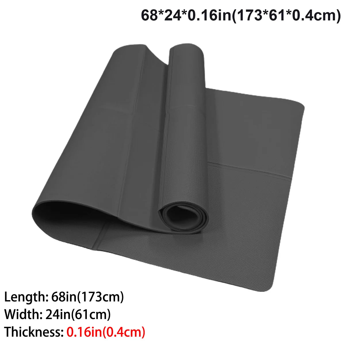 NON-SLIP PELVIC FLOOR YOGA MAT| 3MM/4MM/6MM THICKNESSES