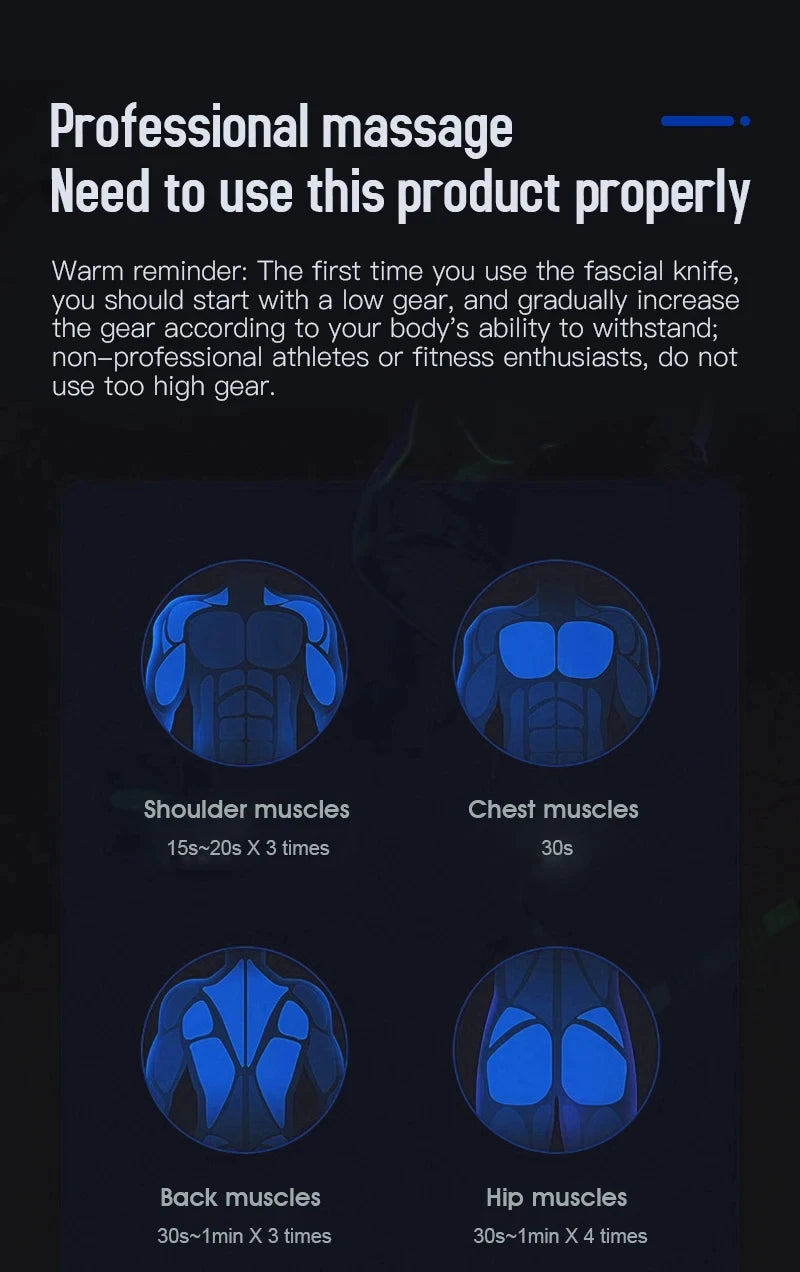 ELECTRIC FASCIA MASSAGE | MUSCLE RELAXATION & BODY CONTOURING VIBRATING TOOL