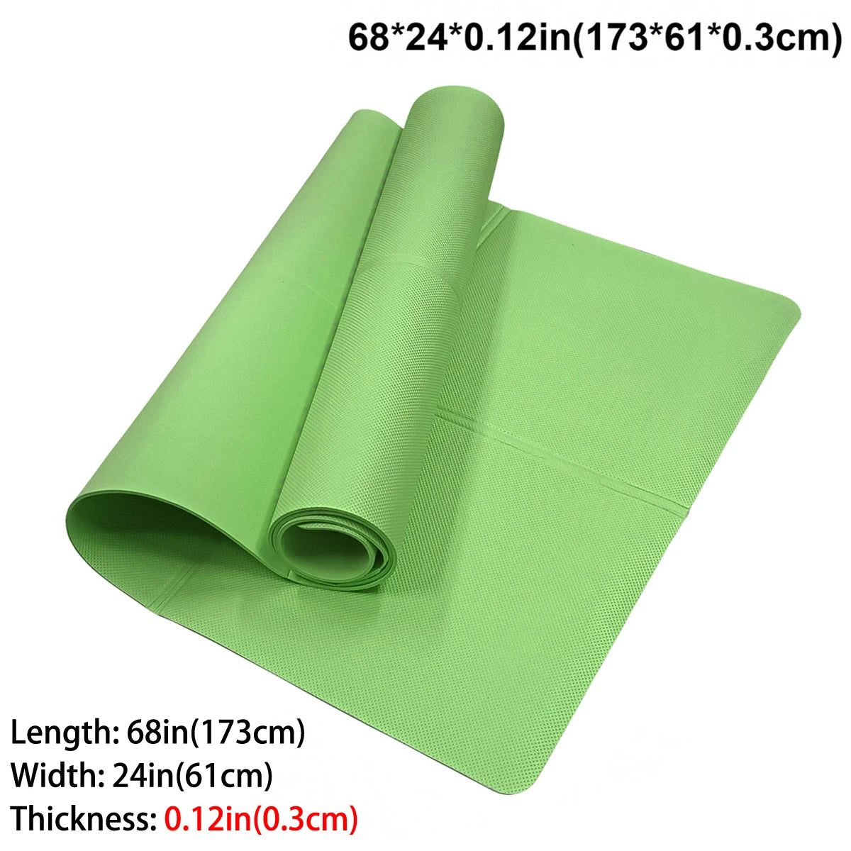 NON-SLIP PELVIC FLOOR YOGA MAT| 3MM/4MM/6MM THICKNESSES