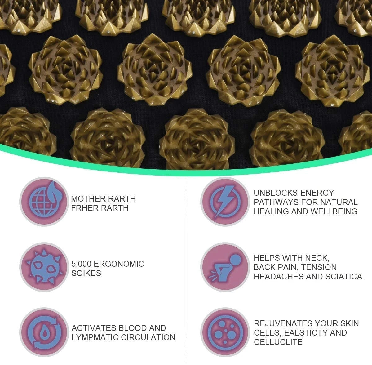 ACUPRESSURE MAT FOR TENSION | BLOOD FLOW & WELLNESS