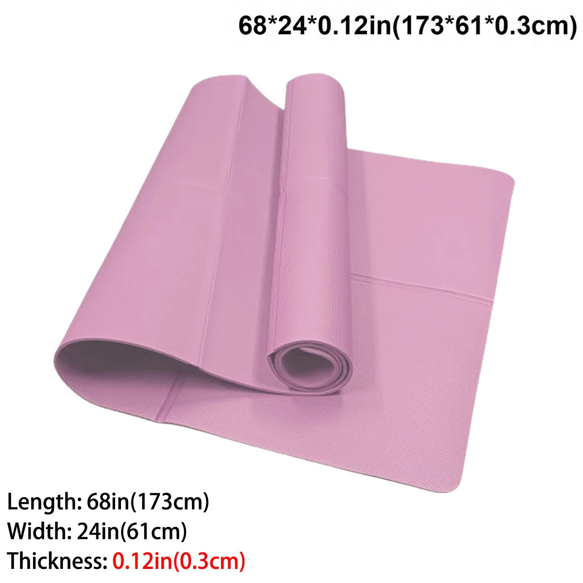 NON-SLIP PELVIC FLOOR YOGA MAT| 3MM/4MM/6MM THICKNESSES