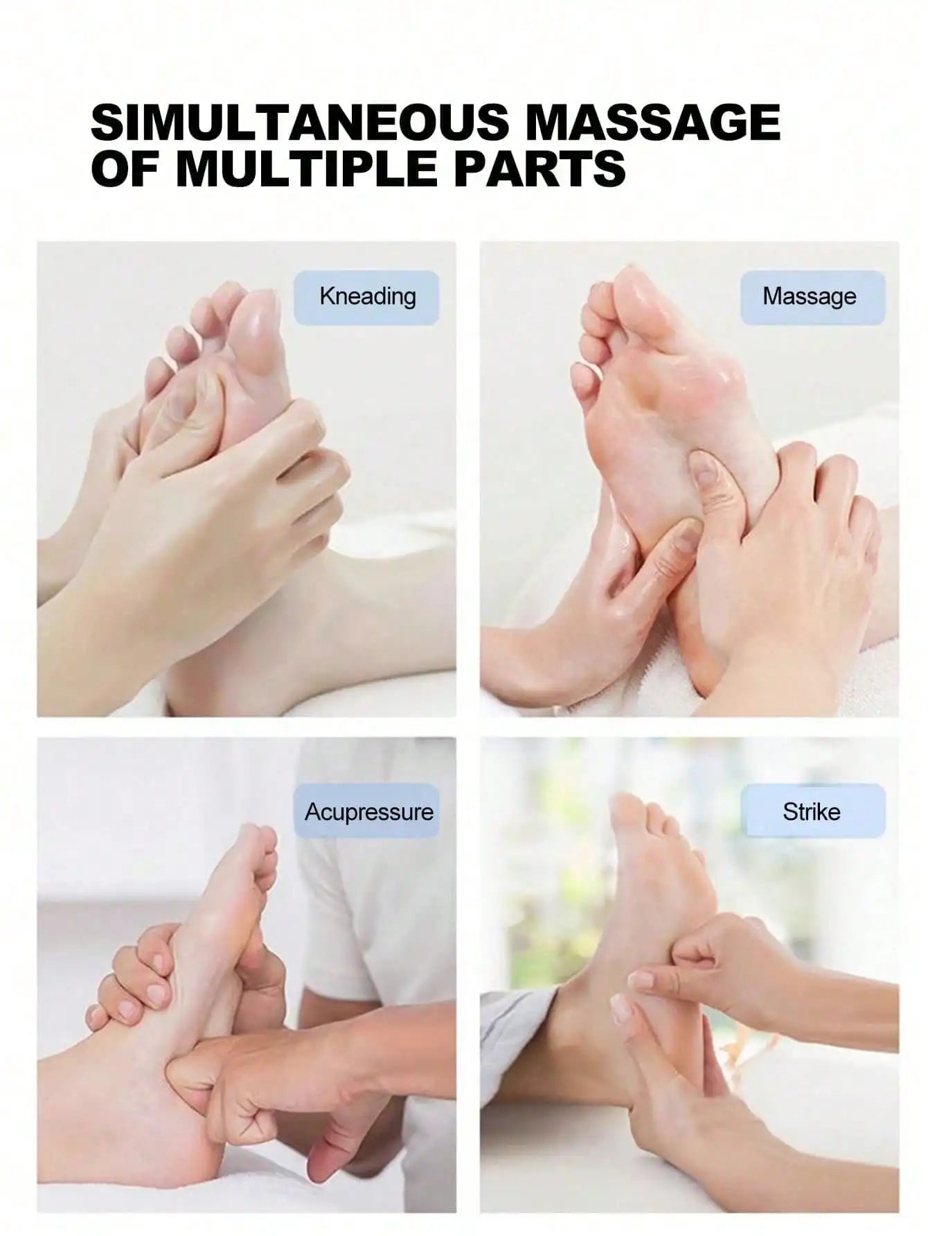 RECHARGEABLE FOOT MASSAGER FOR CIRCULATION & RELAXATION