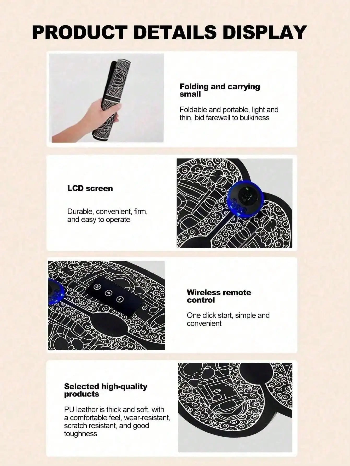 RECHARGEABLE FOOT MASSAGER FOR CIRCULATION & RELAXATION